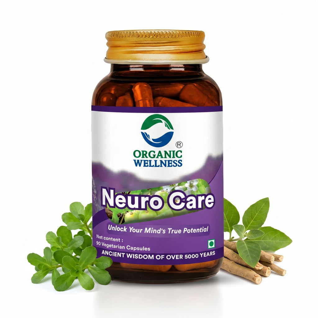 Organic Wellness Neuro Care || Nervous System Support || Brain Nerve Balance Supplement || (90 N Veg Capsules)