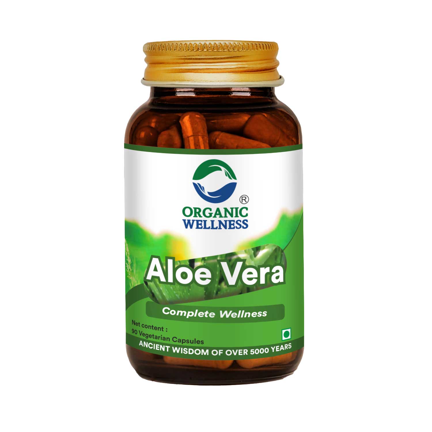 Aloe Vera 90 Capsules Helps Overall Wellness