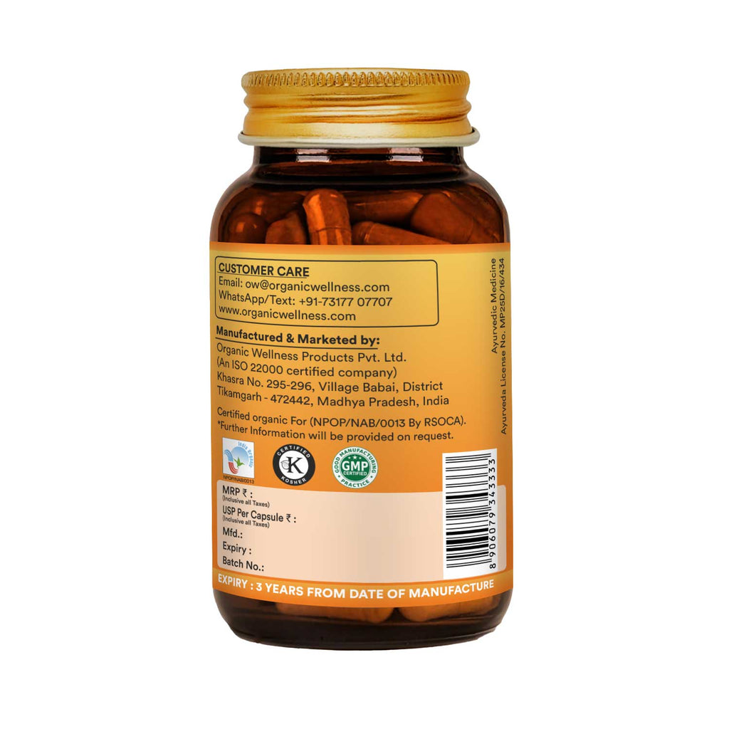 Organic Wellness Kalmegh 90 Vegetarian Capsules