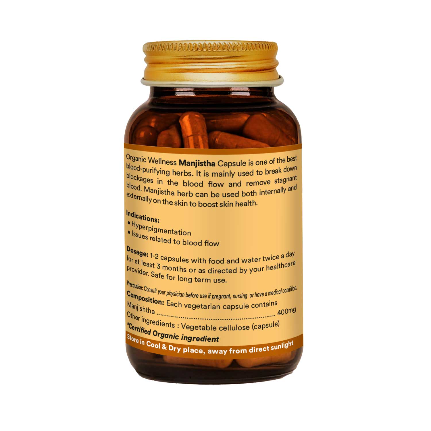 Manjishtha 90 Vegetarian Capsules