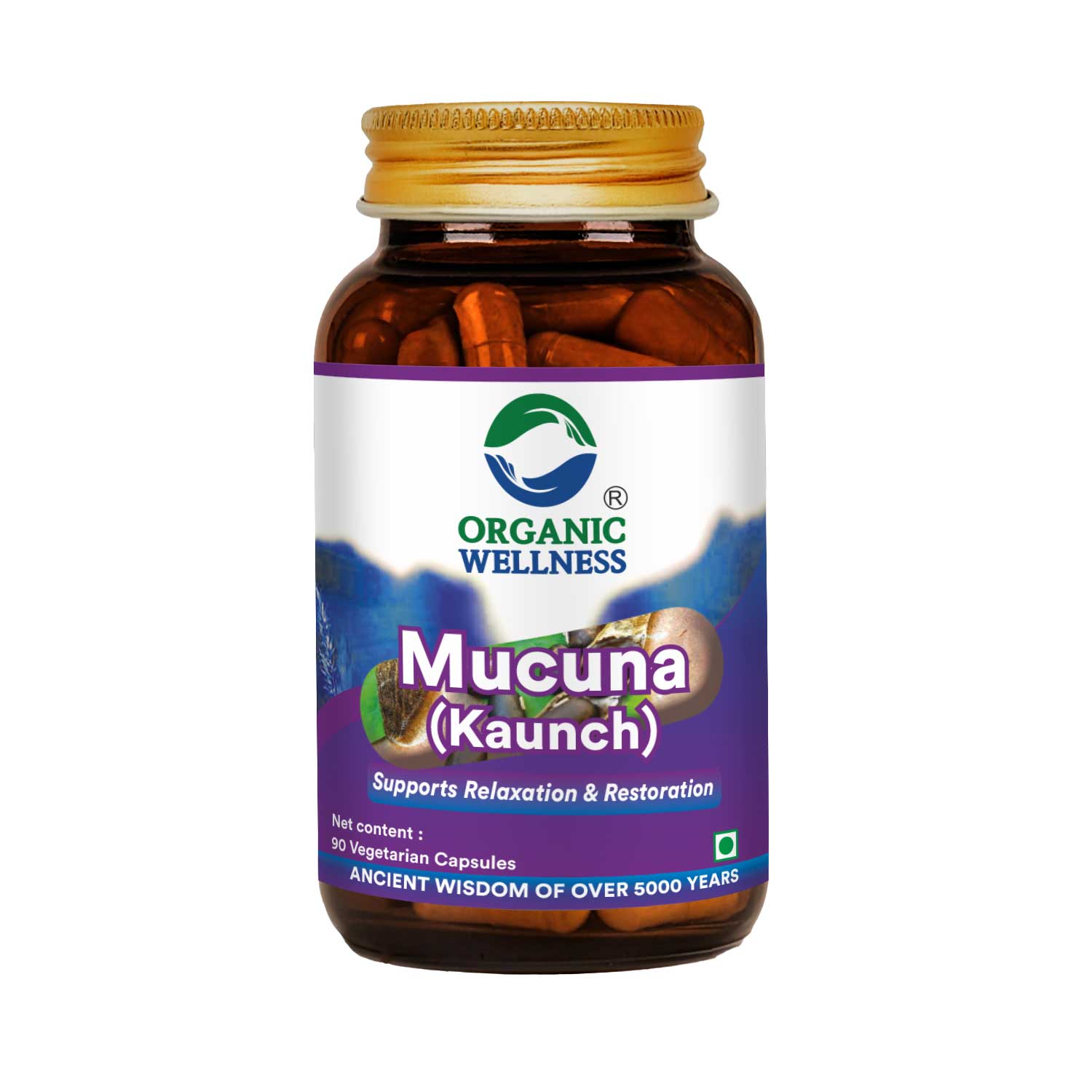 Mucuna Kaunch 90 Vegetarian Capsules