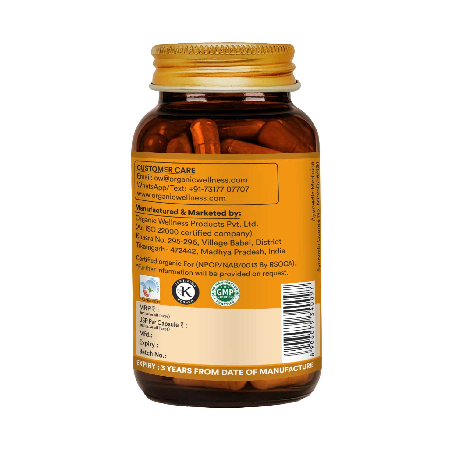 Turmeric Curcumin 90 Veg Capsules