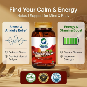 Ashwagandha | Certified Ashwagandha | For Immunity, Stress Relief & General Wellness | 90 Capsule Bottle