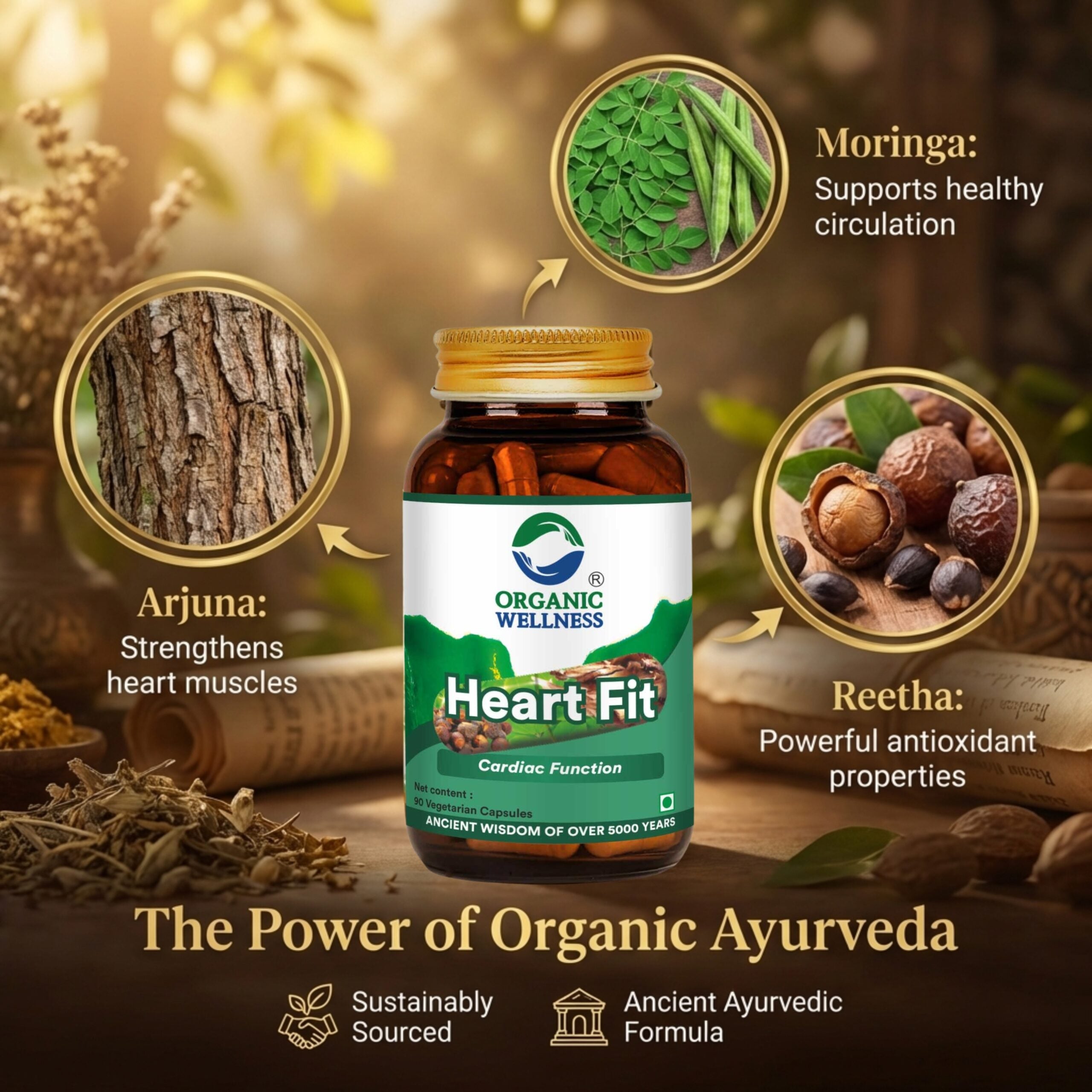 Organic Wellness Heart-Fit 90 Capsules