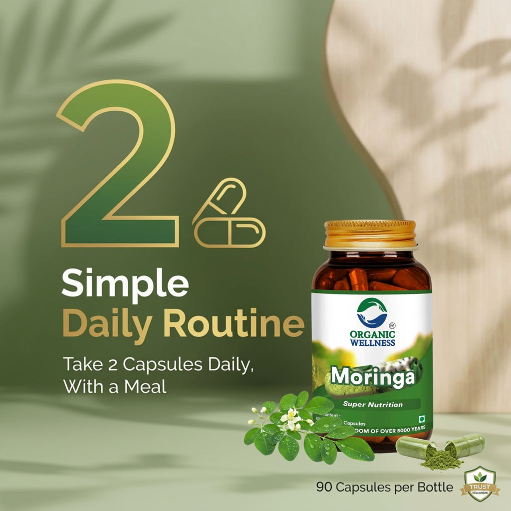 Moringa Essential Nutrition 90 N Veg Capsules | Sahjan | Drumstick Leaf Powder for Weight Loss